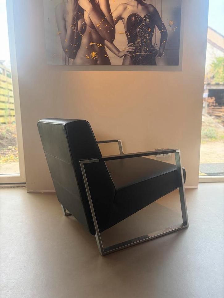 Moderne Harvink Design Stoel, Huis en Inrichting, Fauteuils, Zo goed als nieuw, Leer, 50 tot 75 cm, Minder dan 75 cm, Ophalen