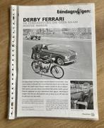 Unieke Map met documentatie Derby brommers / bromfiets, Fietsen en Brommers, Verzenden, Zo goed als nieuw