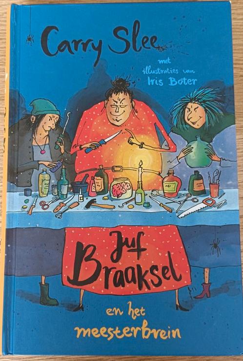 Carry Slee - Juf Braaksel en het meesterbrein, Boeken, Kinderboeken | Jeugd | onder 10 jaar, Zo goed als nieuw, Ophalen
