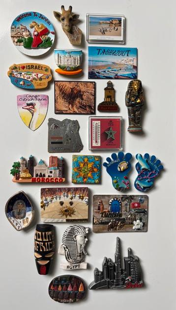 Koelkastmagneten uit Afrika Iran Jordanië etc. beschikbaar voor biedingen