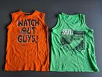 2 tanktops mt 134 z.g.a.n., Gebruikt, Shirt of Longsleeve, Jongen, Scamps & Boys