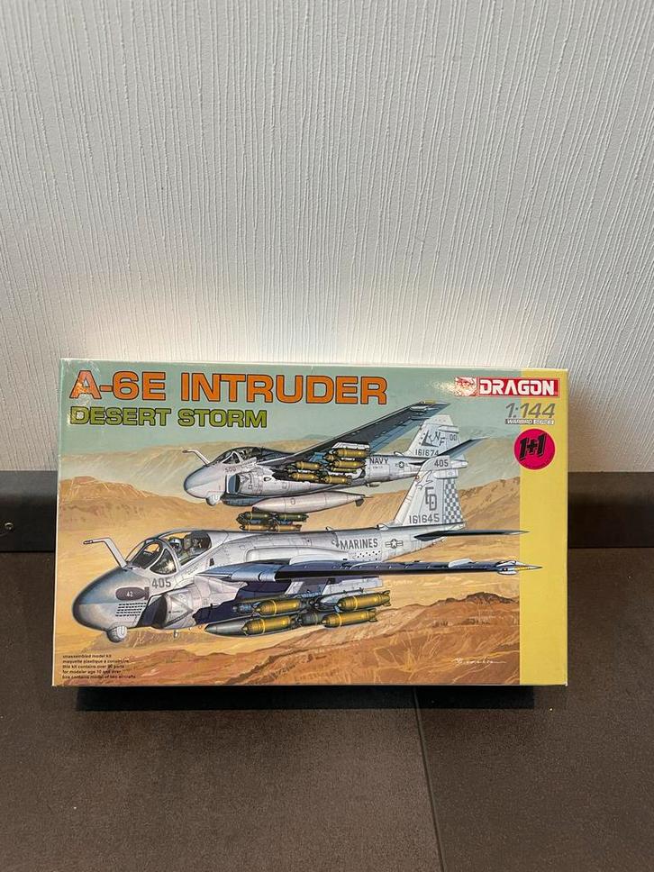Dragon A-6E Intruder Desert Storm 1/144, Hobby en Vrije tijd, Modelbouw | Auto's en Voertuigen, Nieuw, Auto, 1:50 of kleiner, Overige merken