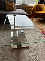 Zgan Glazen Salontafel, Huis en Inrichting, Tafels | Salontafels, Ophalen, Gebruikt, 100 tot 150 cm, 50 tot 100 cm