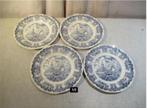 4 Prachtige Retro Borden - Historical ports of England, Antiek en Kunst, Antiek | Servies los, Ophalen of Verzenden