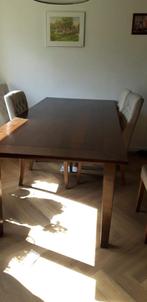 Hard houten eettafel 220 x 100, Huis en Inrichting, Tafels | Eettafels, Ophalen, 100 tot 150 cm, 200 cm of meer, Zo goed als nieuw