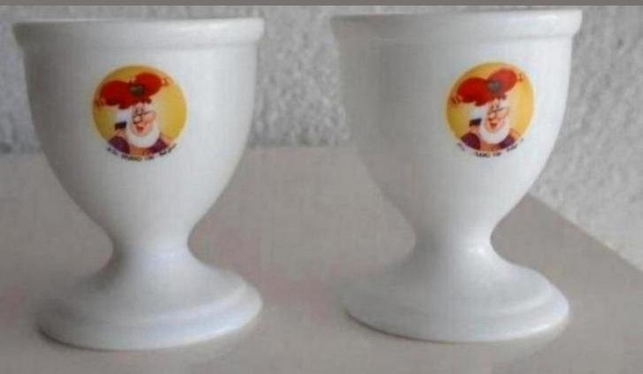Twee eierdopjes Kabouter Plop, Huis en Inrichting, Keuken | Servies, Zo goed als nieuw, Overige typen, Overige stijlen, Ophalen of Verzenden