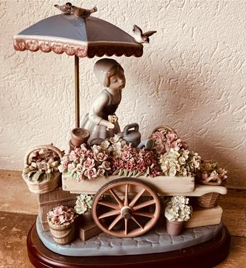 Lladro Bloemstal Beeld nr;1454 - Perfect staat beschikbaar voor biedingen