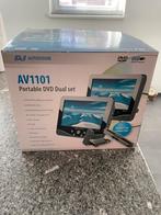 Autovision AV1101 Draagbare DVD set met 2 schermen., Ophalen, Gebruikt, Dvd-speler, Overige merken