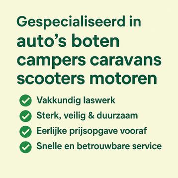 Laswerk aan uw auto? Wij zijn gespecialiseerd in laswerk beschikbaar voor biedingen