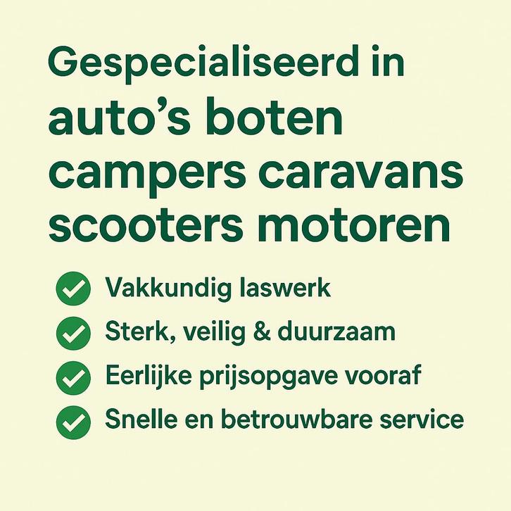Laswerk aan uw auto? Wij zijn gespecialiseerd in laswerk, Diensten en Vakmensen, Auto en Motor | Monteurs en Garages, Overige werkzaamheden