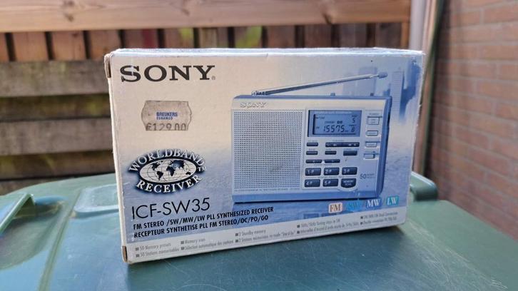 Sony ICF-SW35 pocket radio wereldontvanger, Audio, Tv en Foto, Radio's, Gebruikt, Wereldontvanger, Ophalen