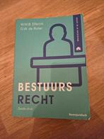 Bestuurs recht -Elferink, de ruiter 6e druk, Ophalen of Verzenden, Zo goed als nieuw, HBO