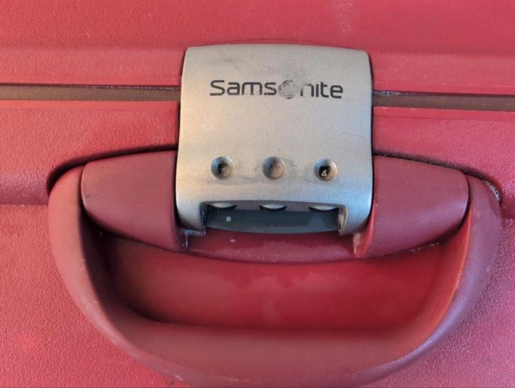 Grote Samsonite Koffer, Sieraden, Tassen en Uiterlijk, Koffers, Gebruikt, Hard kunststof, 70 cm of meer, 55 cm of meer, Slot, Uitschuifbare handgreep