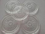 5 glazen gebaksbordjes, Huis en Inrichting, Glas of Glazen, Onbekend, Ophalen of Verzenden, Losse verkoop