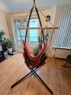 Hammock steel Hangstoel hangmat compleet incl frame in doos, Ophalen, Gebruikt, Meerpersoons, Met standaard