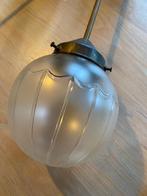 Hanglampen vintage 4 stuks, Ophalen, Gebruikt, Glas, Vintage