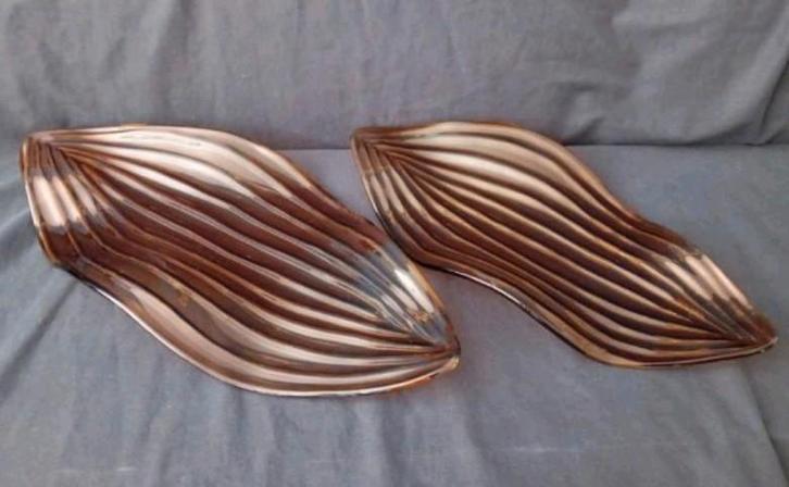 Set/2 Leonardo Decoratieve schalen., Huis en Inrichting, Woonaccessoires | Schalen en Manden, Zo goed als nieuw, Glas, Ophalen of Verzenden