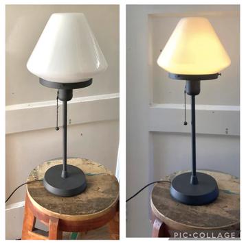 IKEA Alvängen Lamp - Wit Glas & Metaal beschikbaar voor biedingen