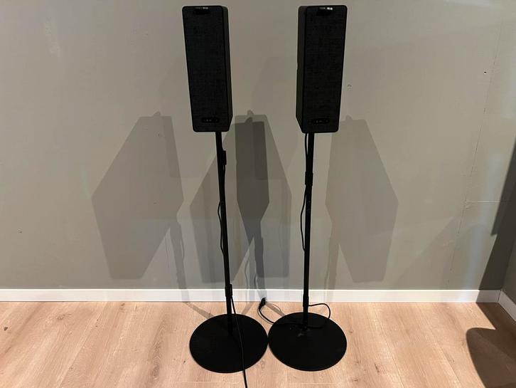 Sonos symfonisk zwart + standaards | 6 maanden Garantie!, Audio, Tv en Foto, Luidsprekers, Zo goed als nieuw, Front, Rear of Stereo speakers