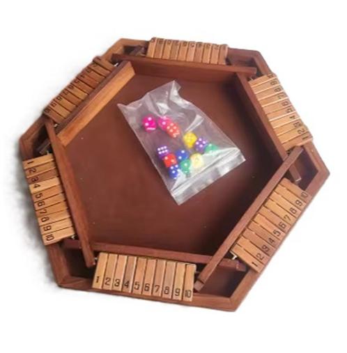 shut the box 2-6 spelers, Hobby en Vrije tijd, Gezelschapsspellen | Bordspellen, Nieuw, Vijf spelers of meer, Ophalen of Verzenden
