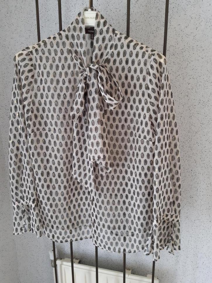 Strikblouse Marie Méro, mt. 40, Kleding | Dames, Blouses en Tunieken, Zo goed als nieuw, Maat 38/40 (M), Overige kleuren, Ophalen of Verzenden