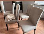 Ikea Eetkamerstoelen (4 stuks) + Extra Hoezen, Huis en Inrichting, Stoelen, Ophalen, Grijs, Hout