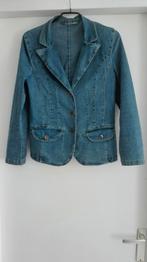 38 Superleuk denim jasje/getailleerd colbert mooi stikwerk, Maat 38/40 (M), Blauw, Nieuw, Ophalen of Verzenden