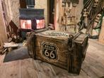 Harley Davidson kist Gereedschap onderdelen mancave route 66, Ophalen, Minder dan 50 cm, 50 tot 100 cm, Zo goed als nieuw