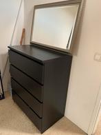 Malm Ikea donkerbruin ladekast 4 lades, Huis en Inrichting, Kasten | Ladekasten, Ophalen, 50 tot 100 cm, Zo goed als nieuw, 3 of 4 laden