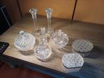 Kristal kristallen schaaltje schalen, kaarsenhouder r, Antiek en Kunst, Antiek | Glas en Kristal, Ophalen of Verzenden