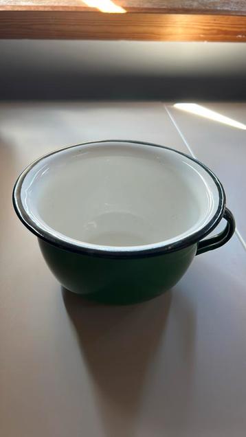 Emaille po / potje groen! beschikbaar voor biedingen