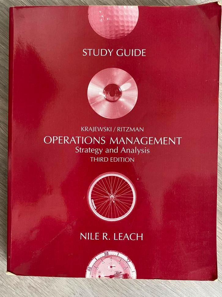 Operations Management - Leach (Studieboek), Boeken, Studieboeken en Cursussen, Gelezen, HBO, Beta, Ophalen of Verzenden