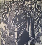 Hubert Bekman Edelman prachtige gravure - houtdruk unframed, Antiek en Kunst, Kunst | Etsen en Gravures, Ophalen of Verzenden
