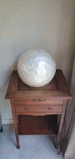 Witte parelmoer lamp gemaakt van schelpen, Ophalen of Verzenden, Zo goed als nieuw, E14 (klein), Led-lamp