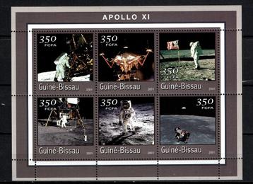 g.bissau 2001 pf blok apolloxI ruimtevaarts space beschikbaar voor biedingen