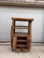 Robuuste Teakhouten Kast - Uniek Model, Huis en Inrichting, Kasten | Buffetkasten, Ophalen, Gebruikt, 100 tot 150 cm, Teakhout