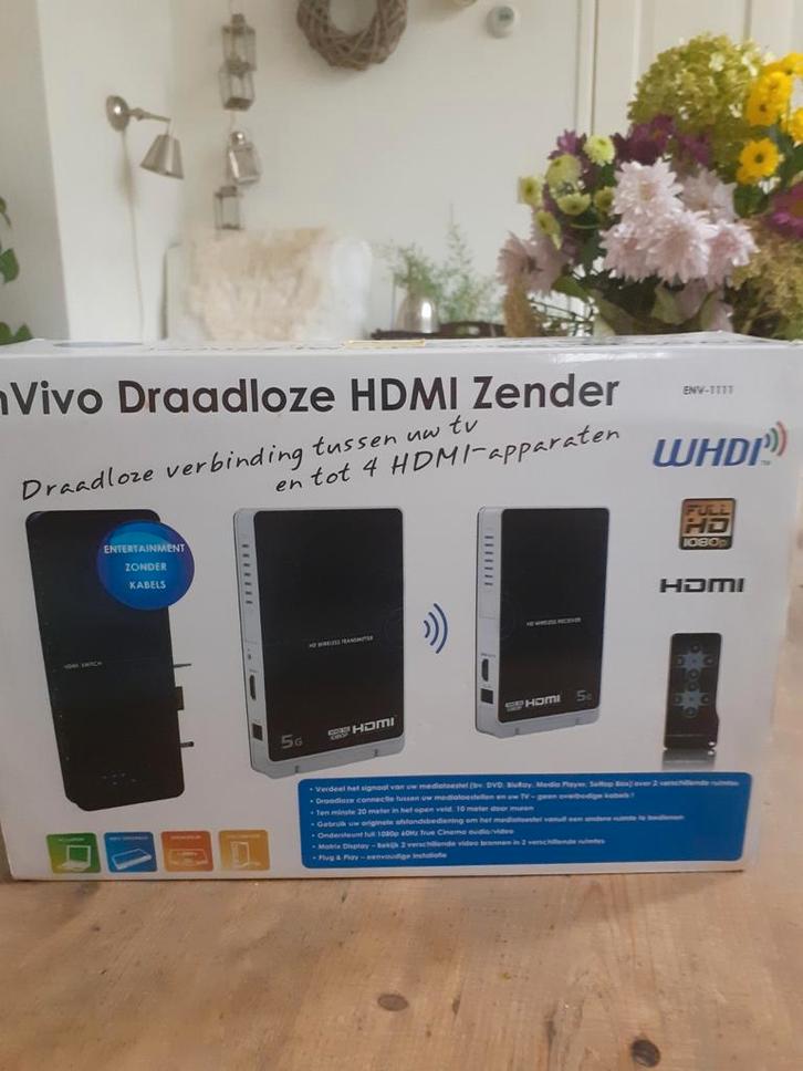 EnVivo draadloze hdmi zender(nieuw in doos), Audio, Tv en Foto, Versterkers en Receivers, Nieuw, Overige merken, Ophalen of Verzenden