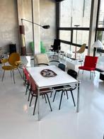Vintage eettafelstoelen Gispen Ahrend De Wit Kembo Tubax, Huis en Inrichting, Stoelen, Metaal, Gebruikt, Overige kleuren, Culemborg