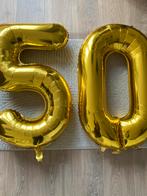 Gouden cijferballonnen 50 jaar - Versiering, Ophalen, Zo goed als nieuw, Versiering, Abraham of Sarah