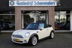 Mini Mini Cabrio 1.6 Cooper AUTOMAAT! LEER CRUISE STOELVERW., Auto's, 15 km/l, Gebruikt, Zwart, 4 cilinders