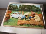 Vintage houten puzzel FIAT 500 jigsaw puzzle 1957-1960, Ophalen of Verzenden