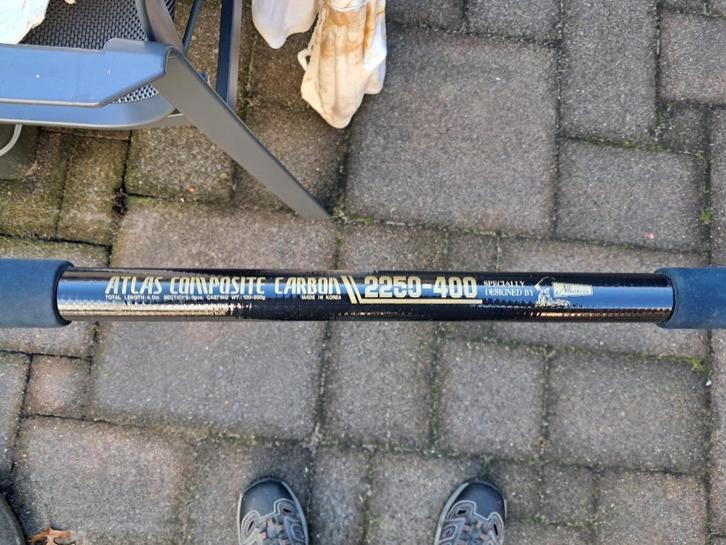 strandhengel + molen +accessoires, Watersport en Boten, Hengelsport | Zeevissen, Zo goed als nieuw, Complete set, Ophalen