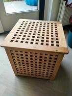 Ikea Hol -- Houten bijzettafel / opbergkist, Huis en Inrichting, 50 tot 100 cm, Vierkant, Minder dan 50 cm, 50 tot 100 cm