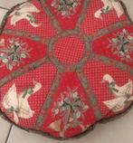 Leuk Kerstkussen met Ganzen, Ophalen of Verzenden, Zo goed als nieuw, Rood, Rond