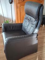 Relexstoel donker bruin L, Ophalen, Minder dan 50 cm, Minder dan 75 cm, Leer