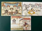 3 Anton Pieck kaarten Efteling, Verzamelen, Ansichtkaarten | Themakaarten, Ophalen of Verzenden, Ongelopen, Overige thema's