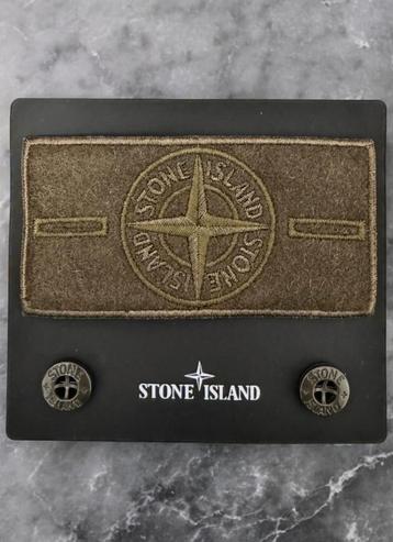 Stone Island badge logo khaki patch incl knopen NIEUW  beschikbaar voor biedingen