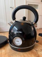 Swiss Pro+ Retro Waterkoker Zwart 1.8L, Witgoed en Apparatuur, Waterkokers, 1 tot 2 liter, Ophalen, Zo goed als nieuw