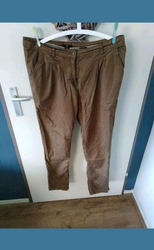 Bruine broek merk h en m maat 44, Kleding | Dames, Broeken en Pantalons, Zo goed als nieuw, Maat 42/44 (L), Bruin, Lang, Ophalen of Verzenden