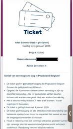 Plopsaland de Panne Tickets 4 personen €75, Tickets en Kaartjes, Drie personen of meer